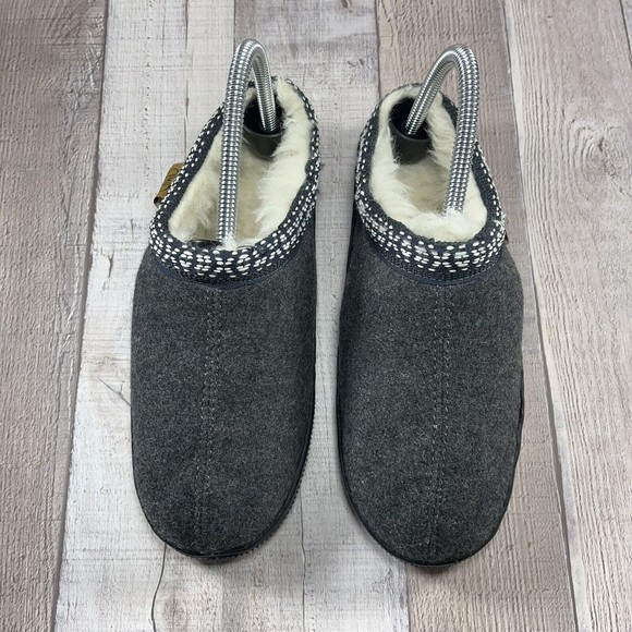 Emu Ridge Australia Women's Mule Slippers Slip on Shoes Merino Wool Gray Size 7 - Picture 3 of 12